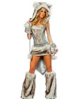 Sexy Wolf Costume Gray