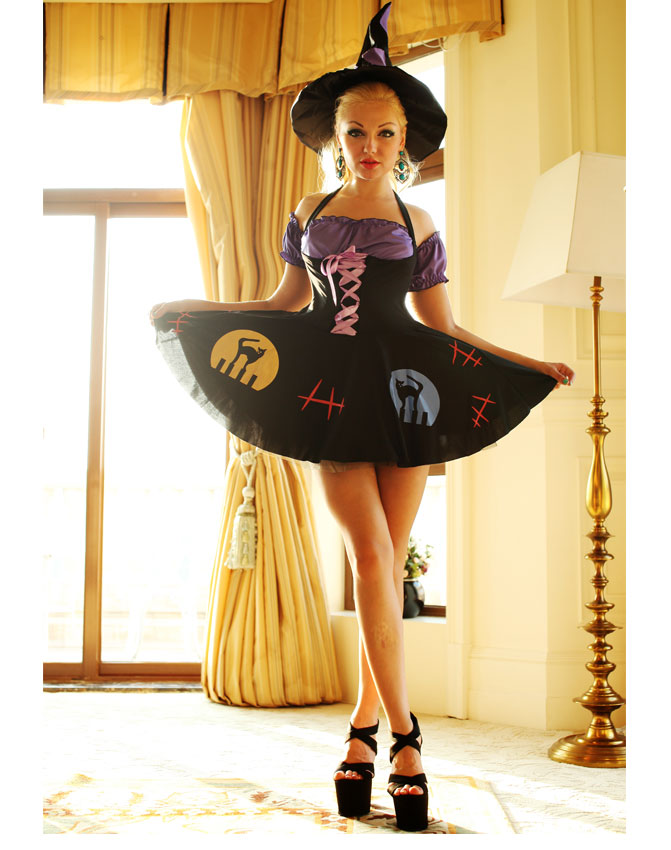 Purple Witch Adult Costume