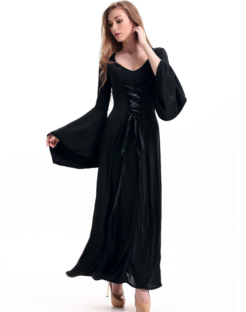 Hooded Robe Costume Black