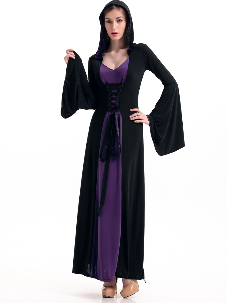 Hooded Robe Costume Purple