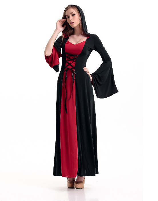 Hooded Robe Costume Red