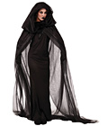 Black Haunted Cape and Dress Costume