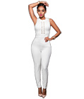 White Bodycon Jumpsuit