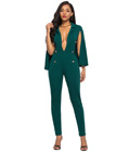 Sexy Deep V Neck Jumpsuit Green