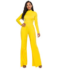 Casual Sheath Jumpsuit Yellow