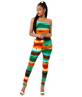 Colorful Stripe Print Jumpsuit