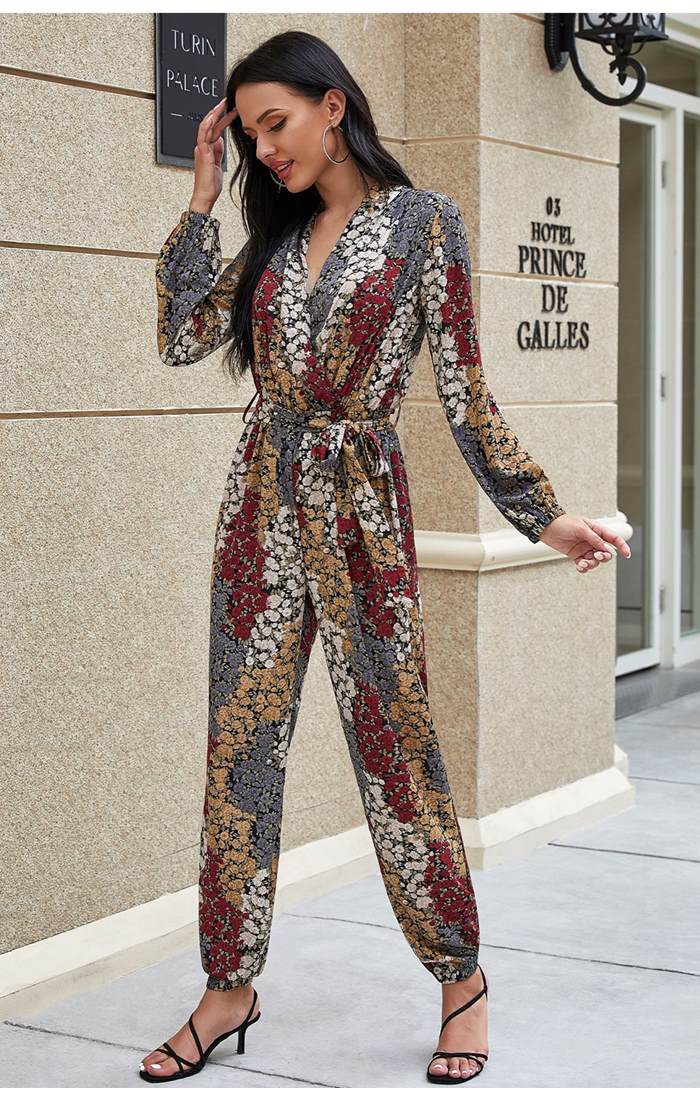 Floral Print Jumpsuit