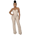 Tube Sequins Bodycon Jumpsuit