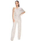 One Shoulder Sequins Jumpsuit