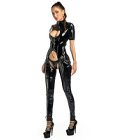 Dangerous Girl Wetlook Catsuit Black