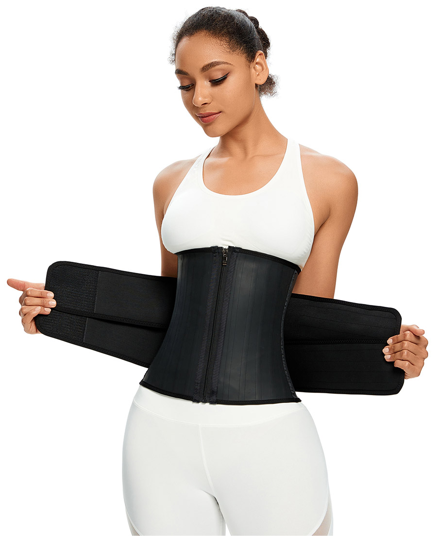 Latex Waist Trainer Bodyshaper Black