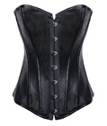 Leather Strapless Corset Black