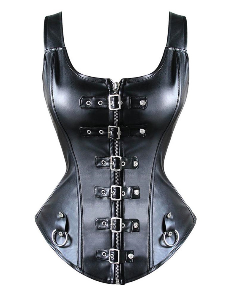 Steampunk Faux Leather Corset