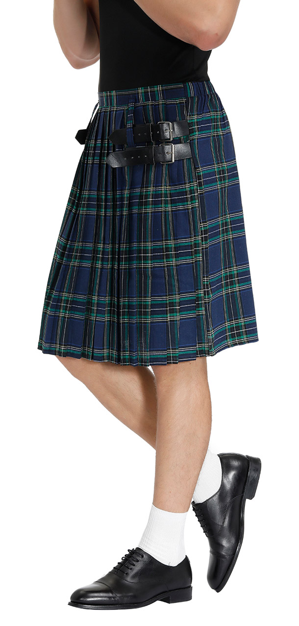 Men's Tartan Kilt Blue