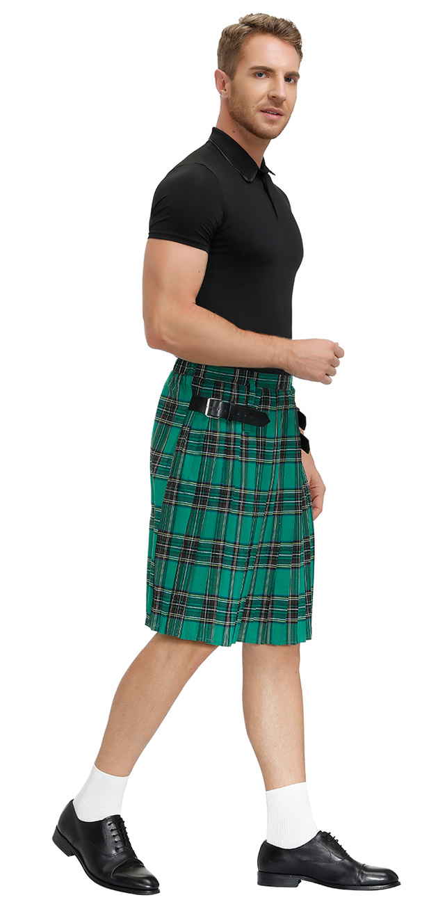 Men's Tartan Kilt Green