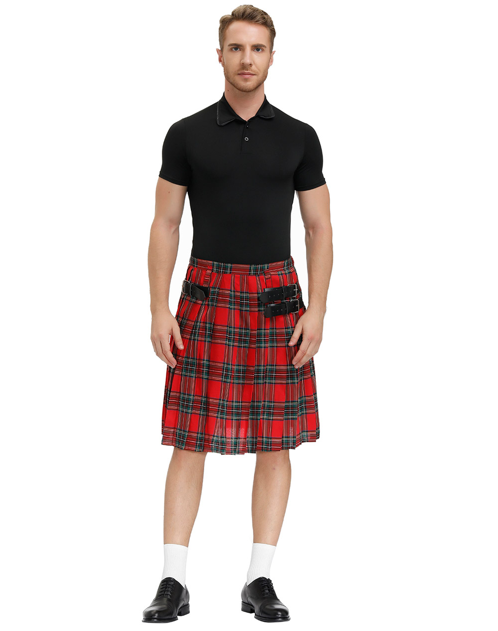 Men\'s Tartan Kilt Red