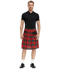 Men's Tartan Kilt Red