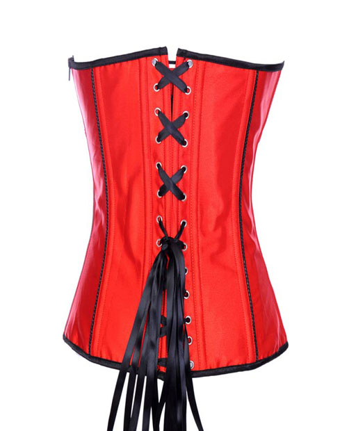 Bow Top Fashion Red Corset