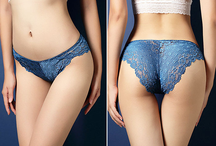 Classic Lace Panty Blue