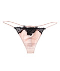 Lace Trimmed G-String Apricot