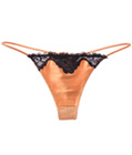 Lace Trimmed G-String Golden