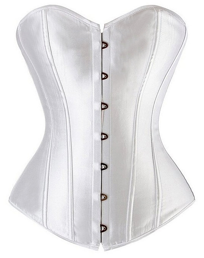 Satin Corset White