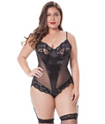 Plu Size Sexy Teddy Black