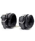 Fuzzy Wrist Cuffs Black