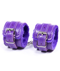 Fuzzy Wrist Cuffs Purple