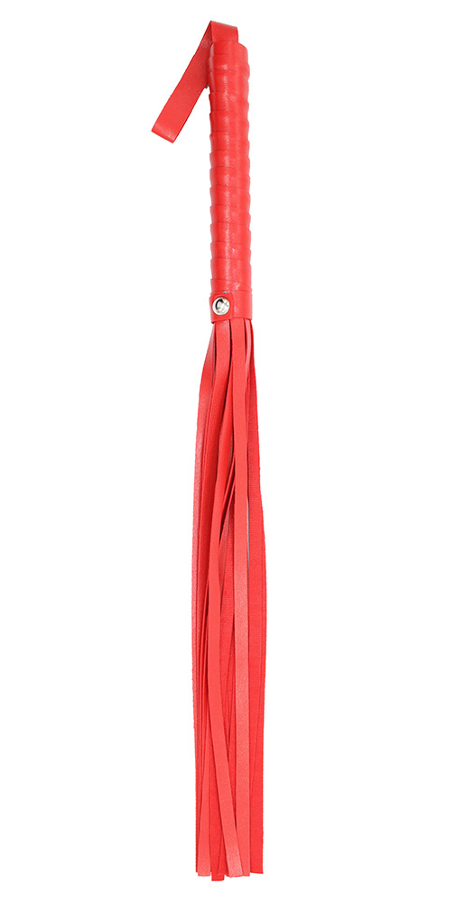 PU Leather Whip Red