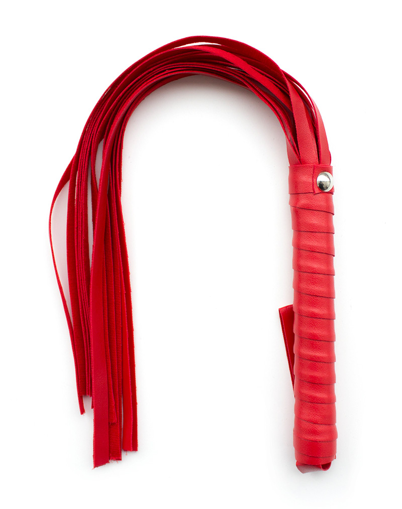 PU Leather Whip Red