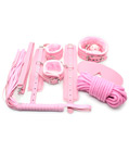 7 Piece Bondage Set Pink