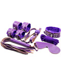 7 Piece Bondage Set Purple