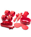 7 Piece Bondage Set Red