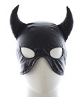 Bull Demon Hood Mask Black