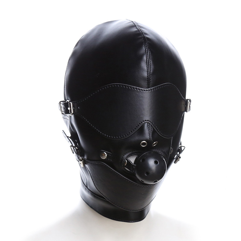 Full Covered Hood Mask With Ball Gag