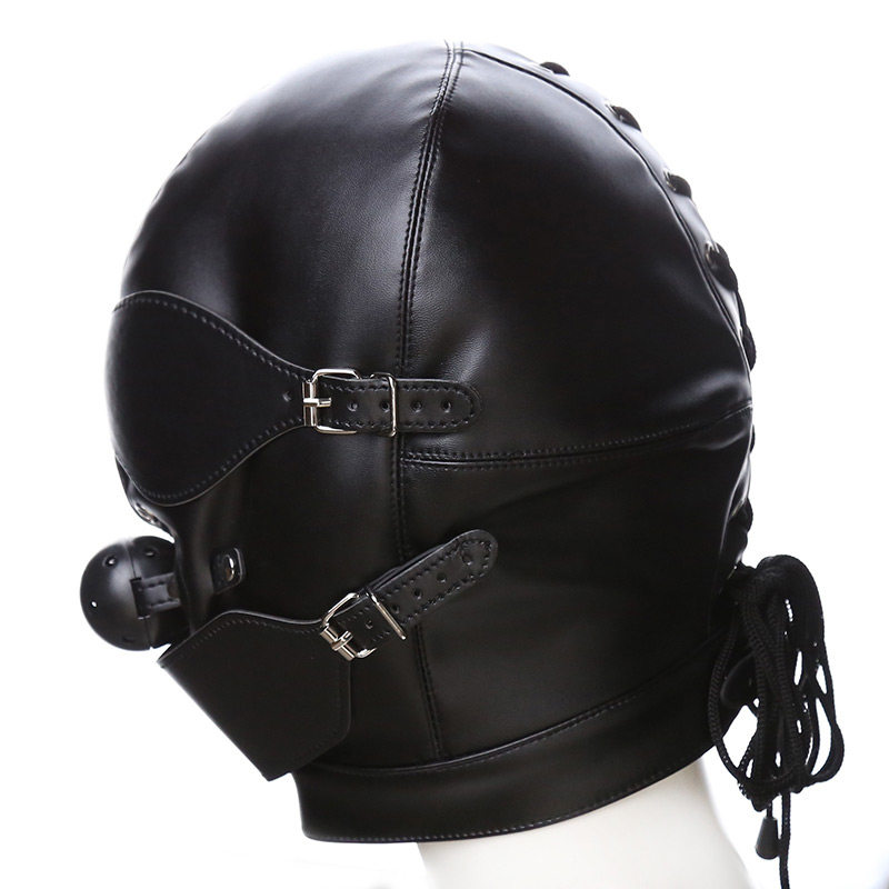 Full Covered Hood Mask With Ball Gag