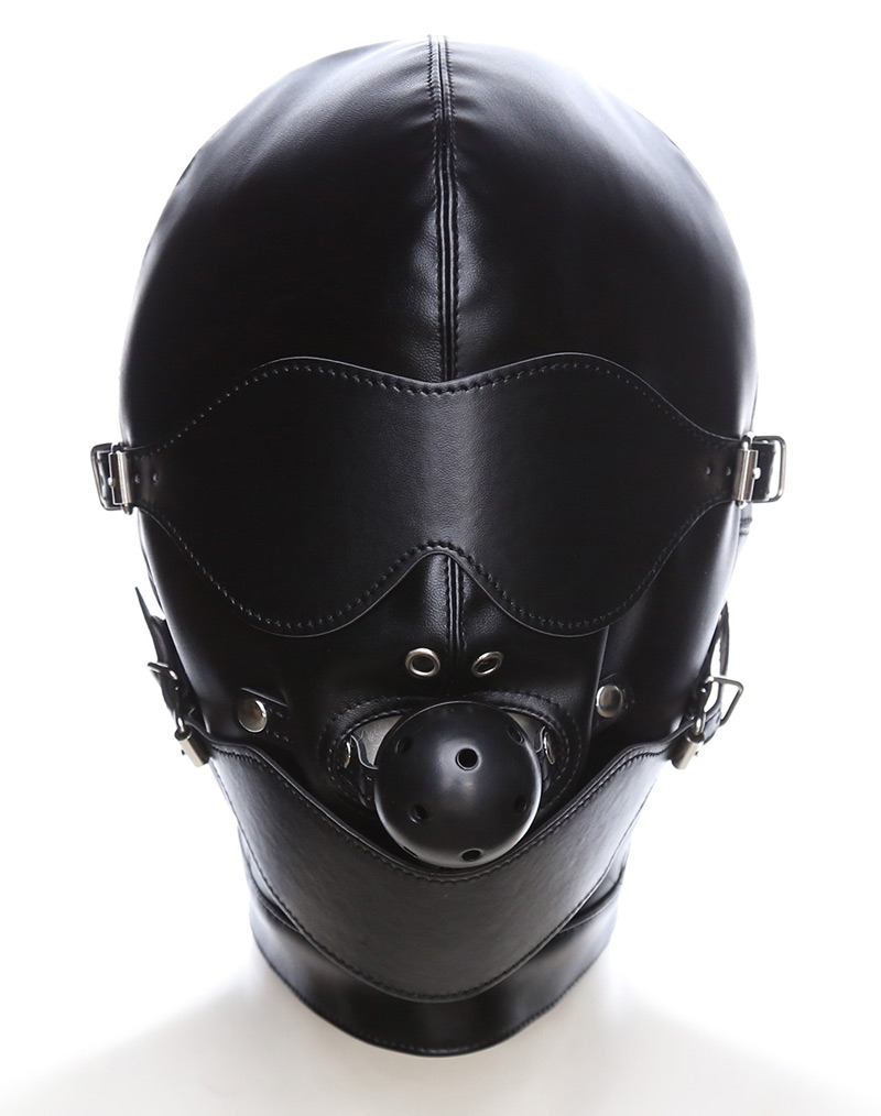 Full Covered Hood Mask With Ball Gag
