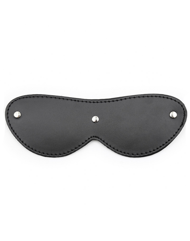 Black PU Blindfold with Velvet Back