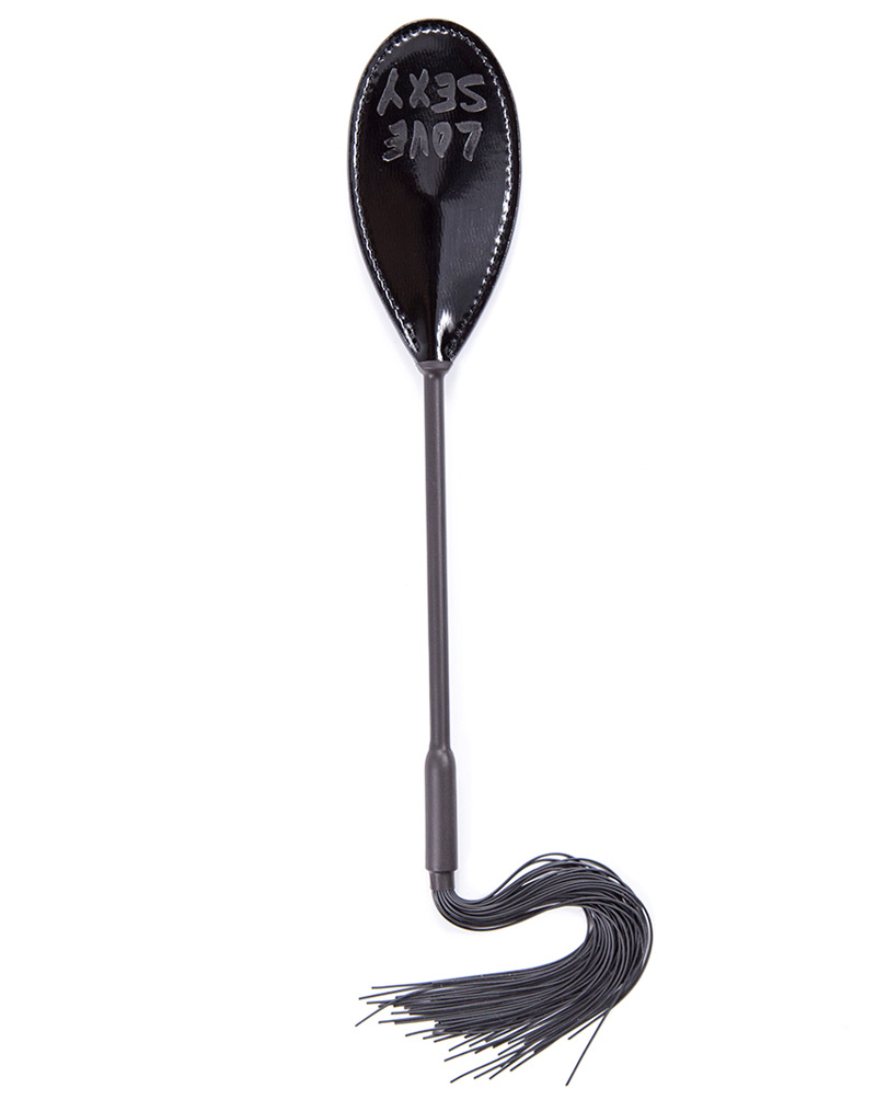 Leather Paddle with Silicone Whip