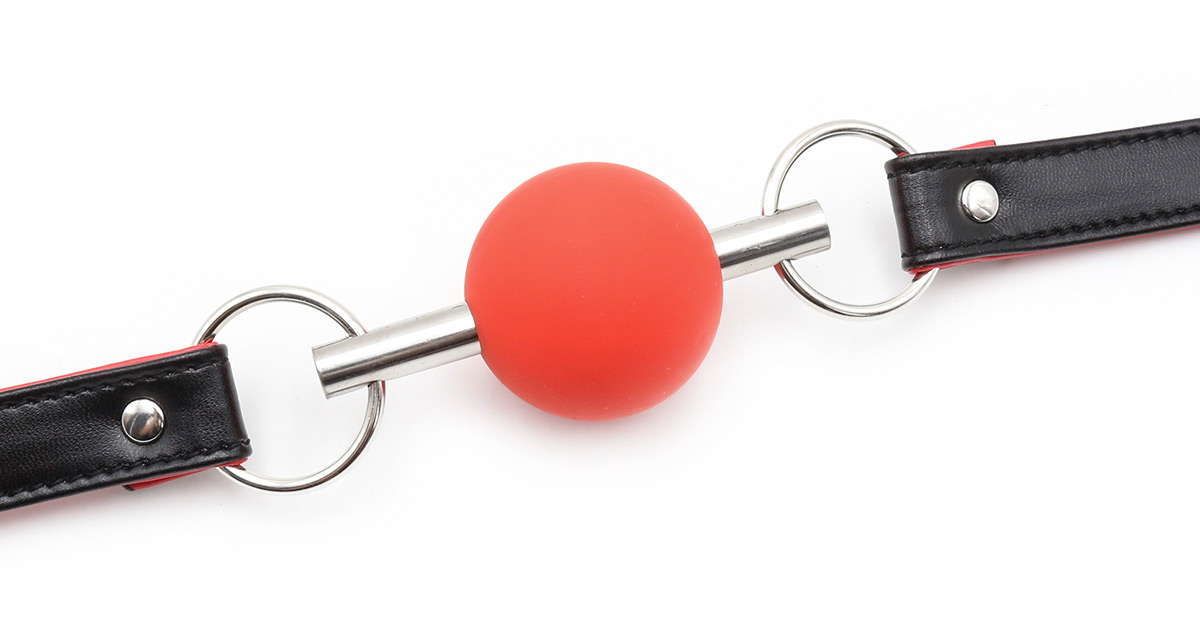 Red Silicone Ball Gag