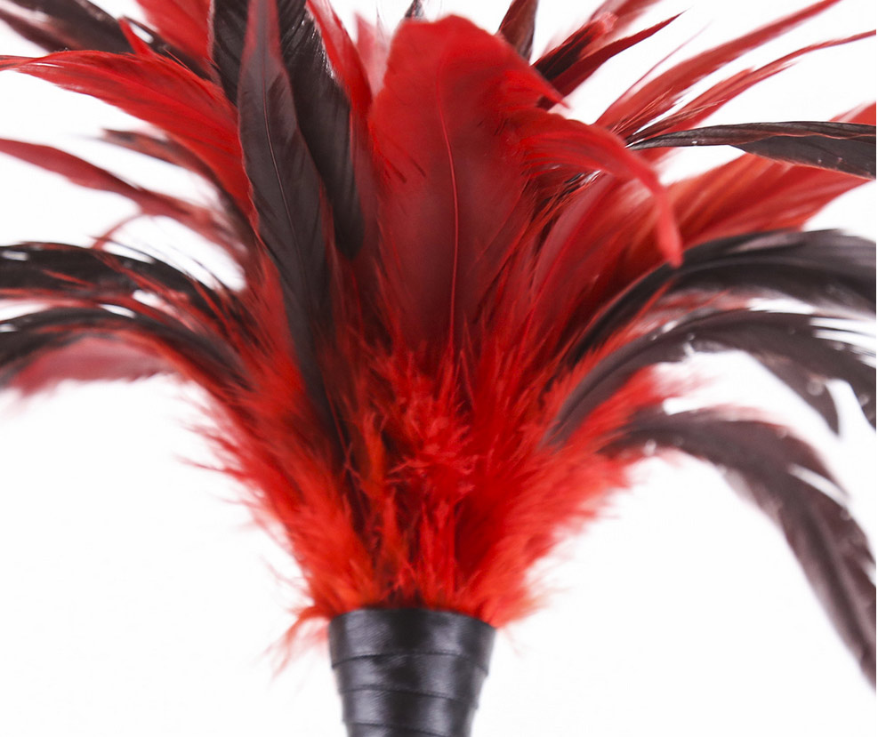 Feather Tickler Red