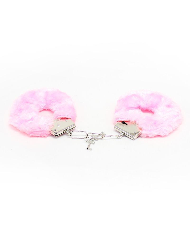 Furry Fuzzy Handcuffs Pink