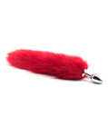 Faux Fox Tail Anal Plug Red