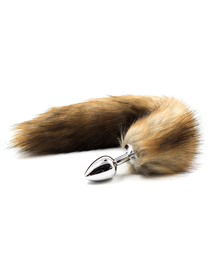 Faux Fox Tail Anal Plug Brown Wholesale Lingerie Sexy