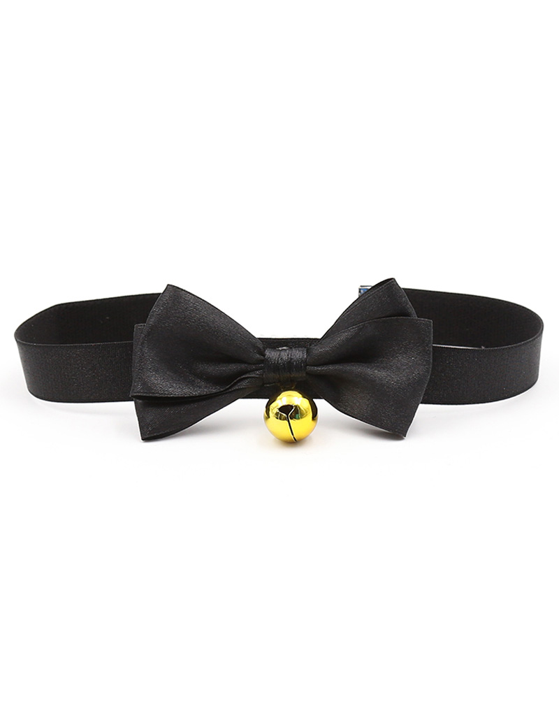 Bow Collar with Gold Bell