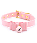 Pink Bow Collar with Bell