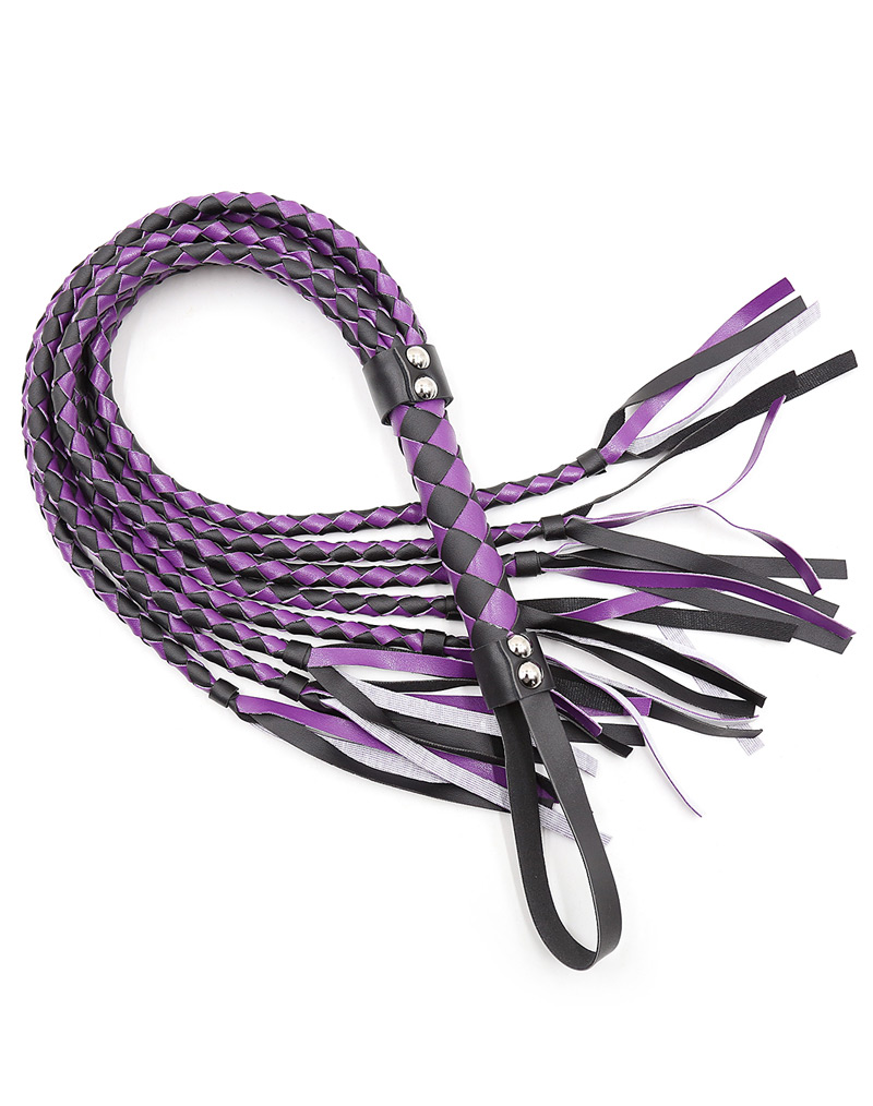 Braided Leather Whip