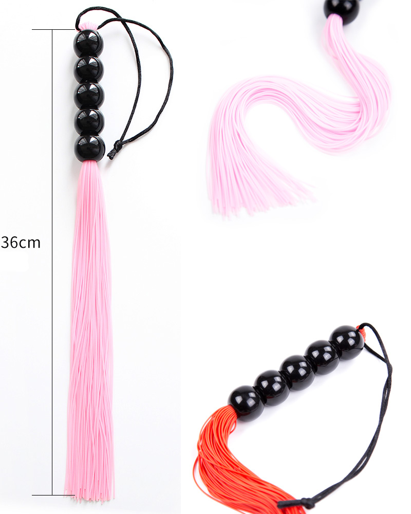 Silicone Whip with Bead Handle