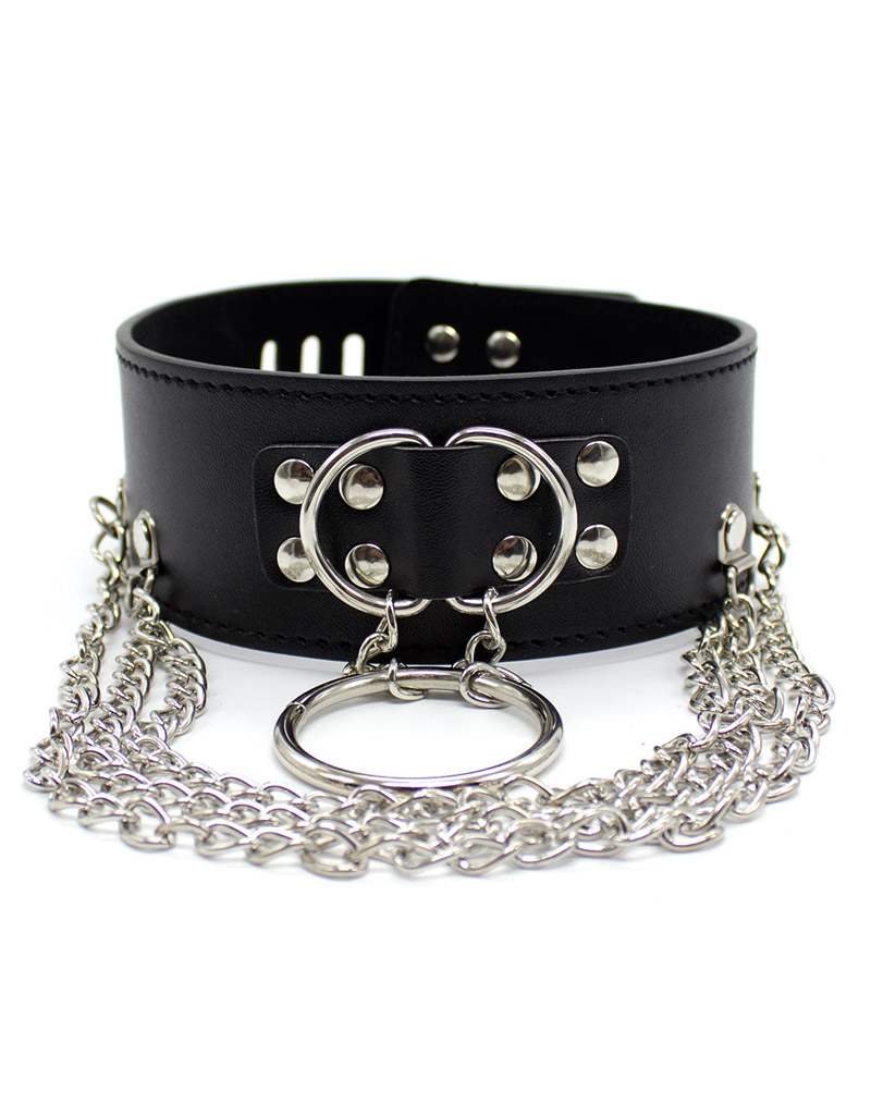 PU Leather Punk Choker Collar Black